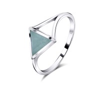 Aventurine Silver Rings NSR-2462